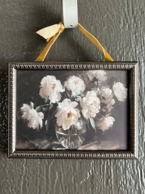 ✨NEW🌼My Texas House Cream Peony Bouquet Wall Art🖼️